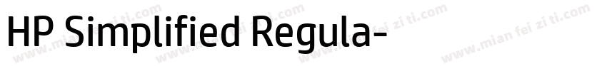 HP Simplified Regula字体转换